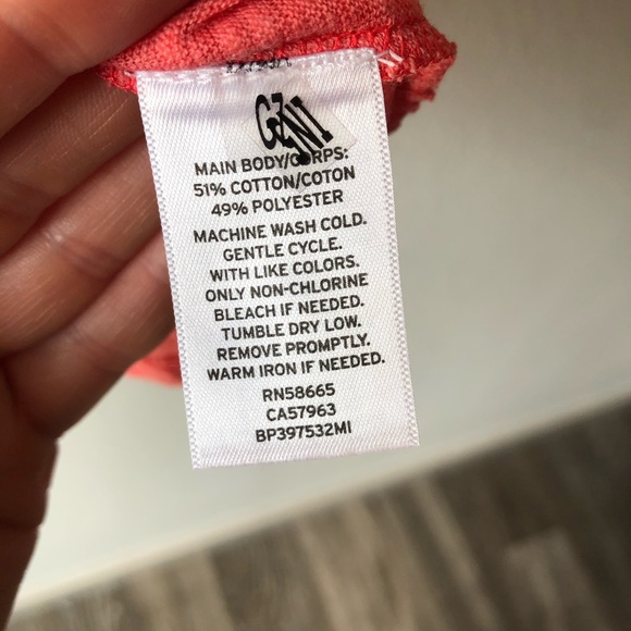 NWT Nordstrom BP Vintage Slub Tee in Red Hibiscus - Picture 7 of 8